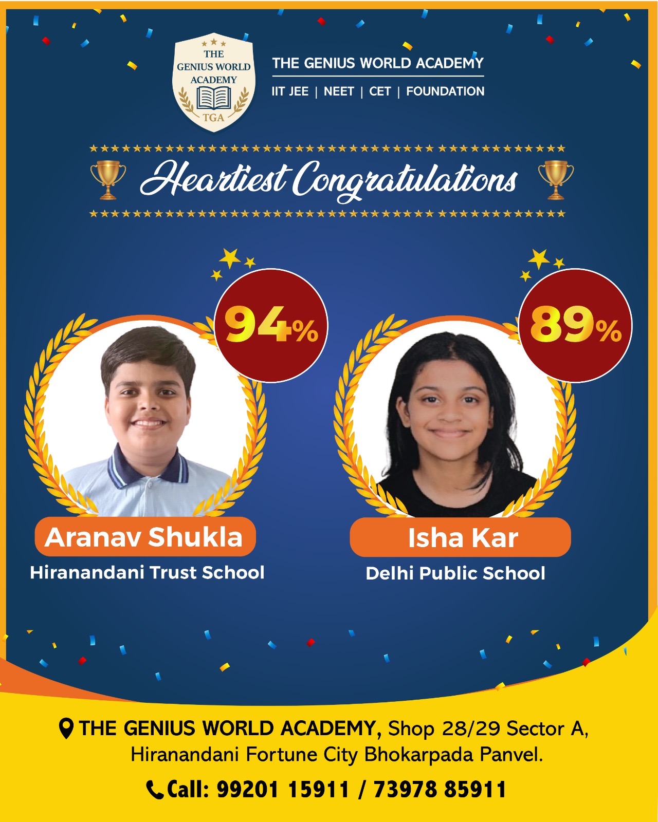 Aarnav Isha - Top Achiever