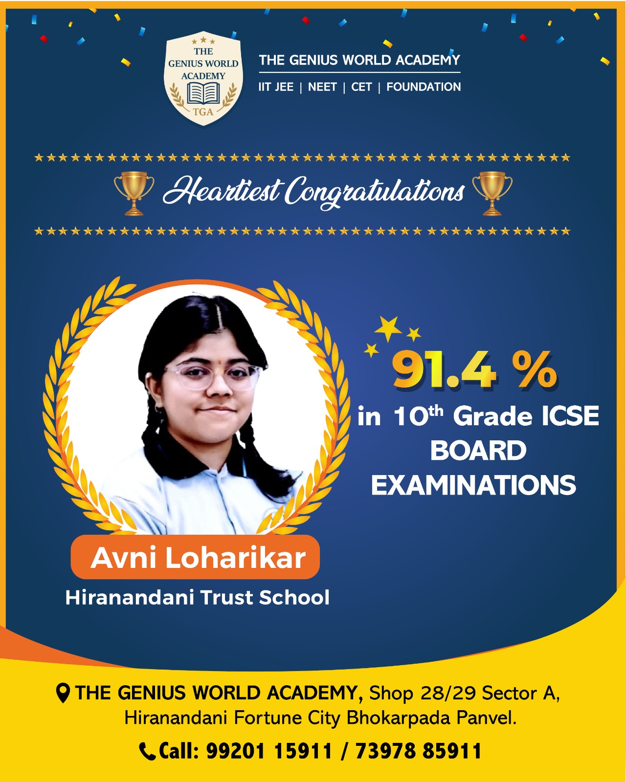 Avni Singh - Top Achiever