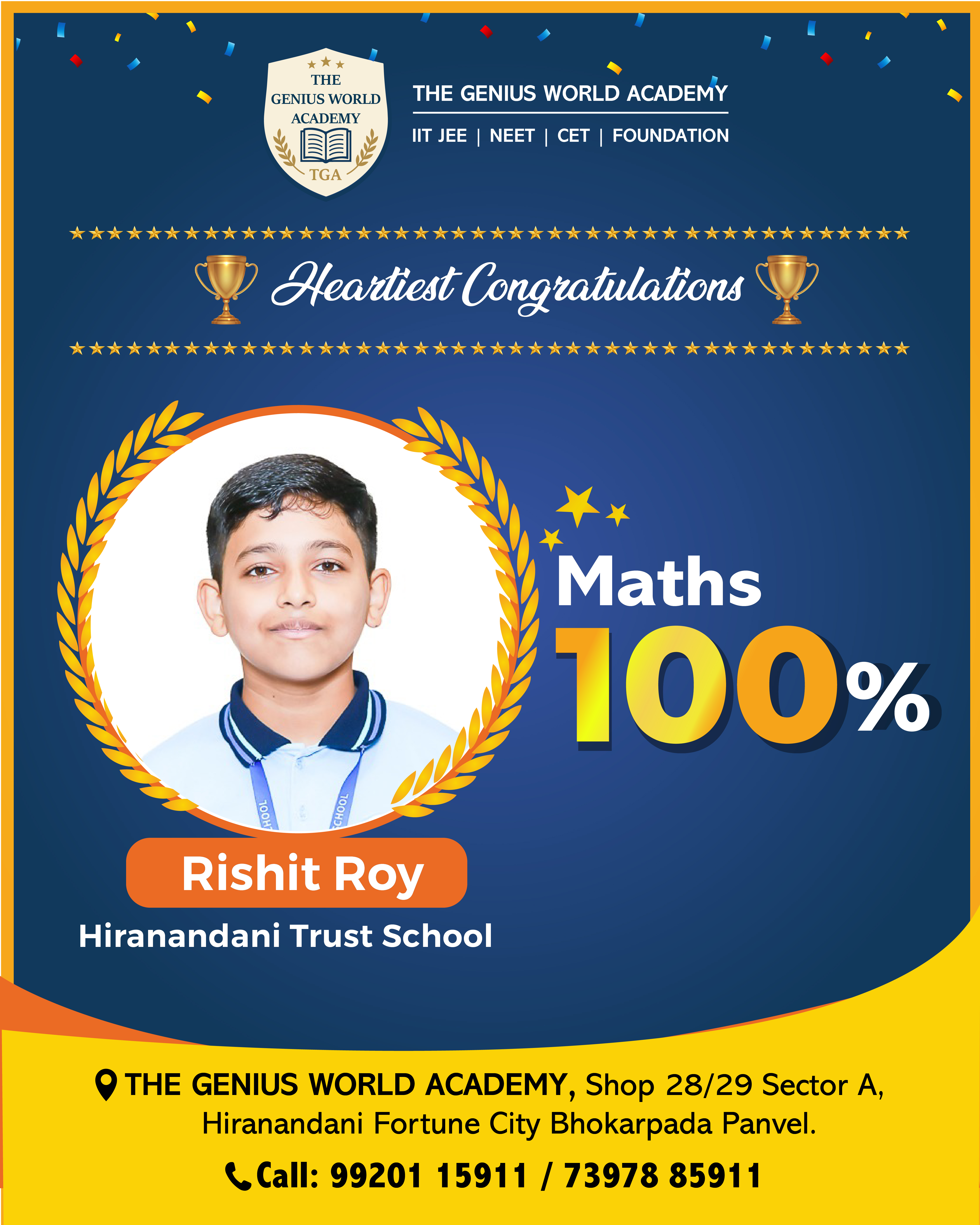 Rishit Raj - Top Achiever
