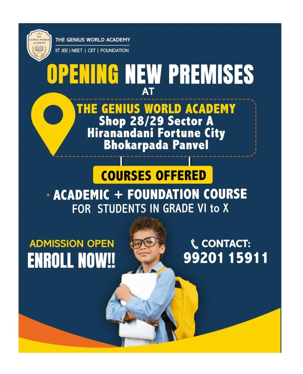 Modern coaching classroom in Navi Mumbai